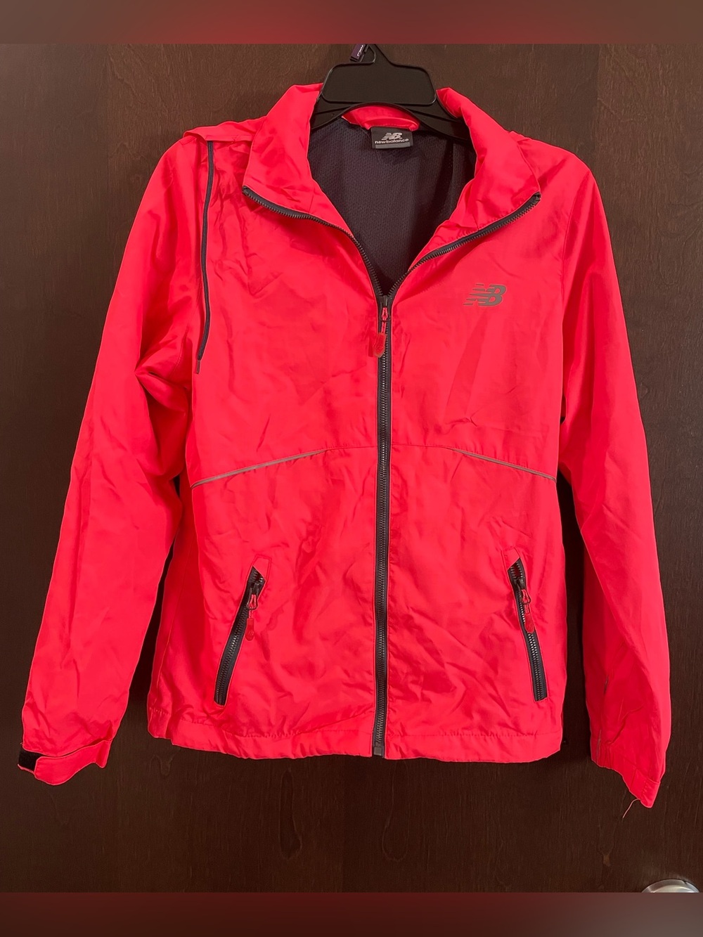 New Balance Women's Bright Pink Active Windbreaker Jacket Size S Lined